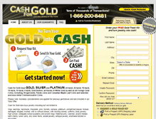Tablet Screenshot of cashforgold.com